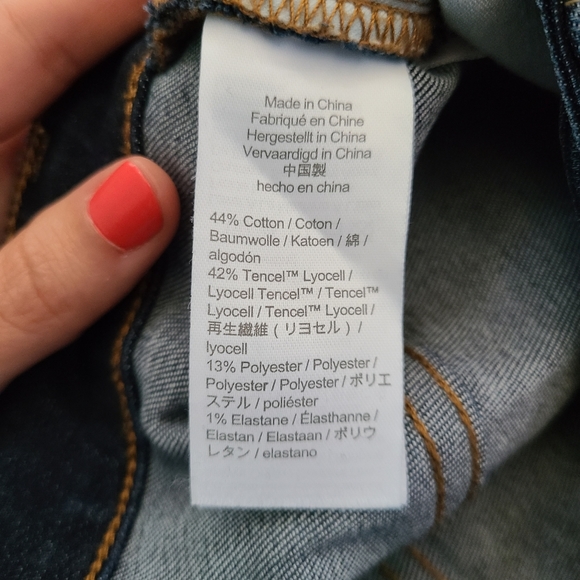 Kick Flare Madewell Curvy Cali Crop Demi-Boot Flare Stretch Jeans 26 Dark Wash - Picture 10 of 12